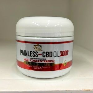 Painless High concentrate  pain relieving cream Oil 3000. Menthol, C-B-D Camphor